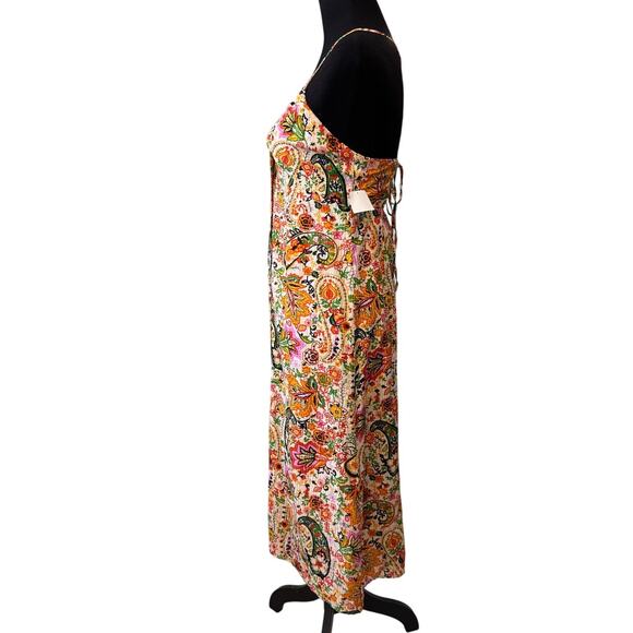BA&SH Women's Multicolor Baila Printed Midi Stunning Dress Size S - Picture 4 of 5